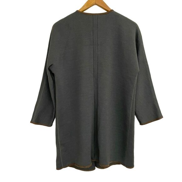 Soft Surroundings Open Front Wool Blend Sweater Coat - Picture 4 of 7